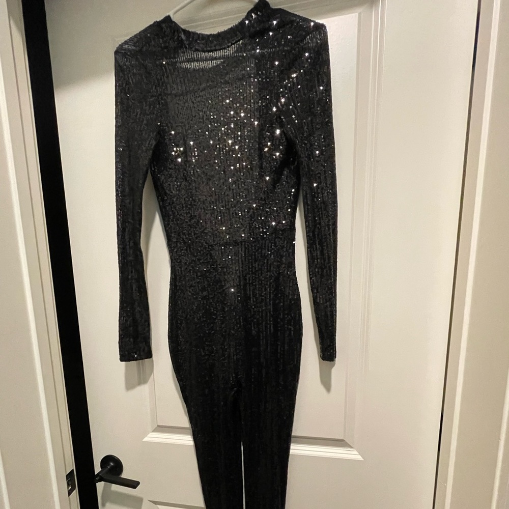 Black Fashion nova Jumpsuit. Cute for going out, intimate date night, etc